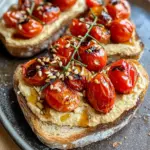 BALSAMIC ROASTED TOMATOES & HUMMUS TOAST