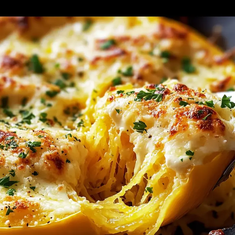 Cheesy Garlic Parmesan Spaghetti Squash