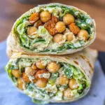 Chickpea Caesar Salad Wraps