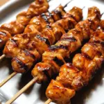 Chipotle Honey Chicken Skewers