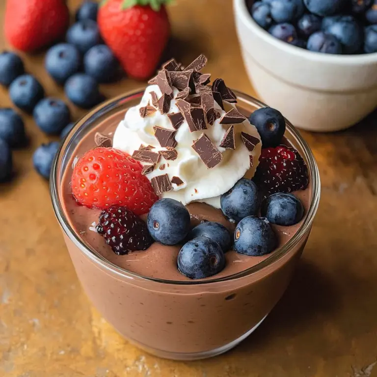 Chocolate Protein Pudding Recipe