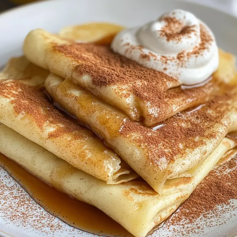 Cinnamon Roll Protein Crepes