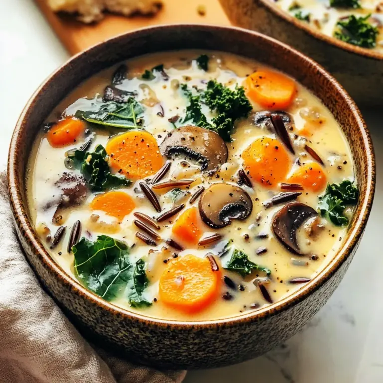 Cozy Autumn Wild Rice Soup