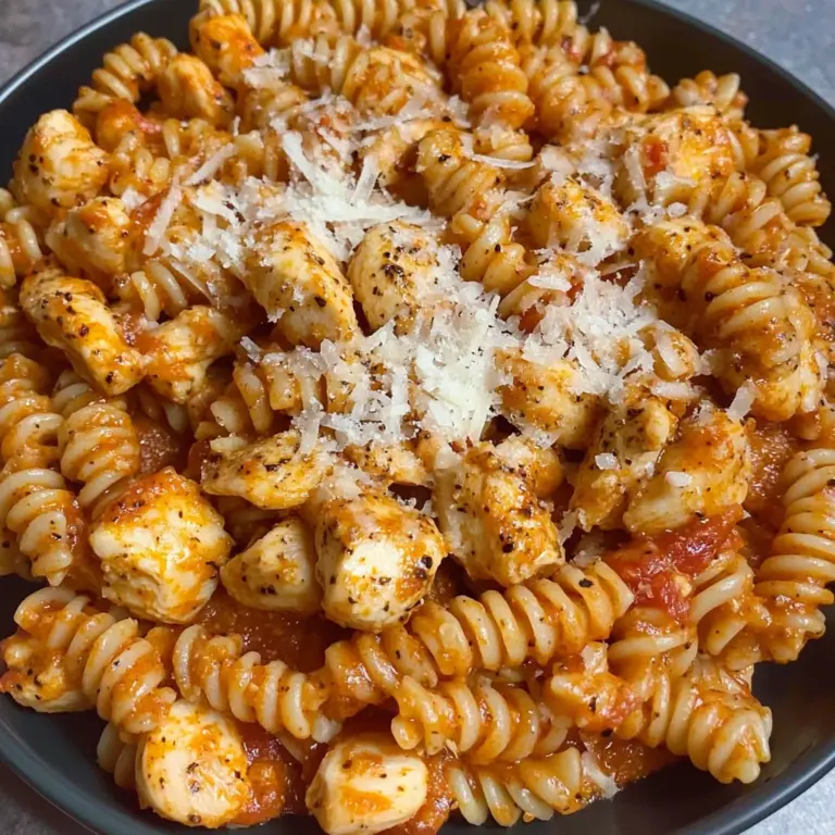 Garlic Parmesan Healthy Chicken Pasta