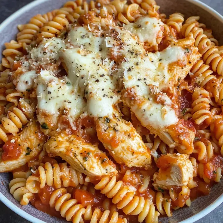 Garlic Parmesan Healthy Chicken Pasta
