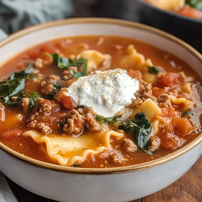 Gluten Free Lasagna Soup (Dairy Free)
