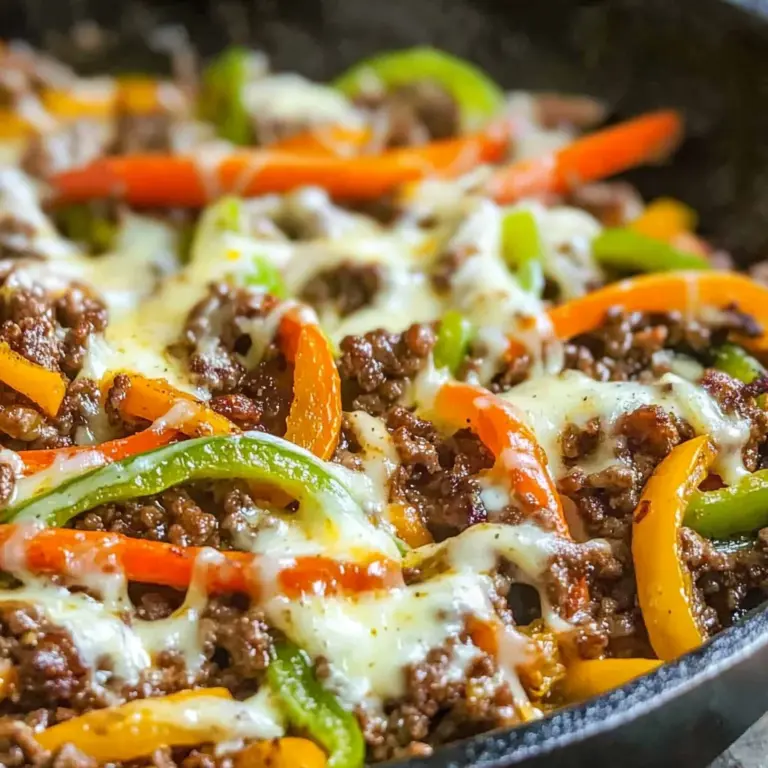 Ground Beef Philly Cheesesteak Recipe (Keto)