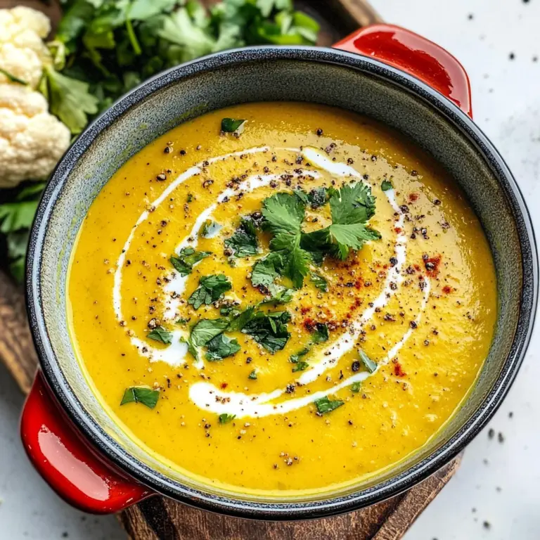 Healing Turmeric Cauliflower Soup