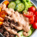 Healthy Burger in a Bowl