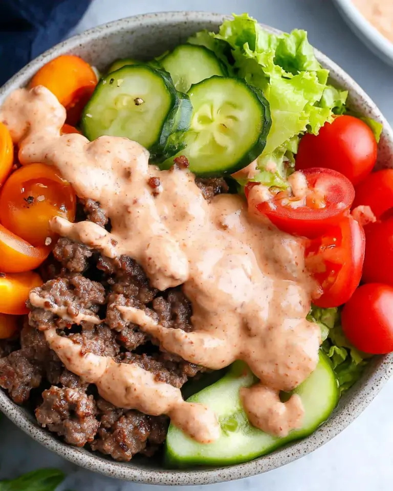Healthy Burger in a Bowl
