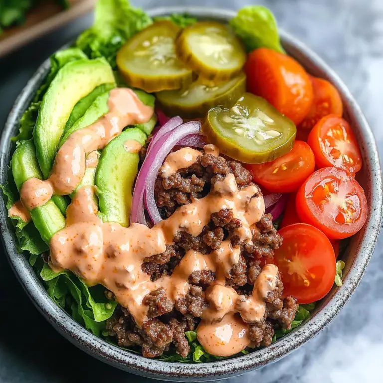 Healthy Burger in a Bowl