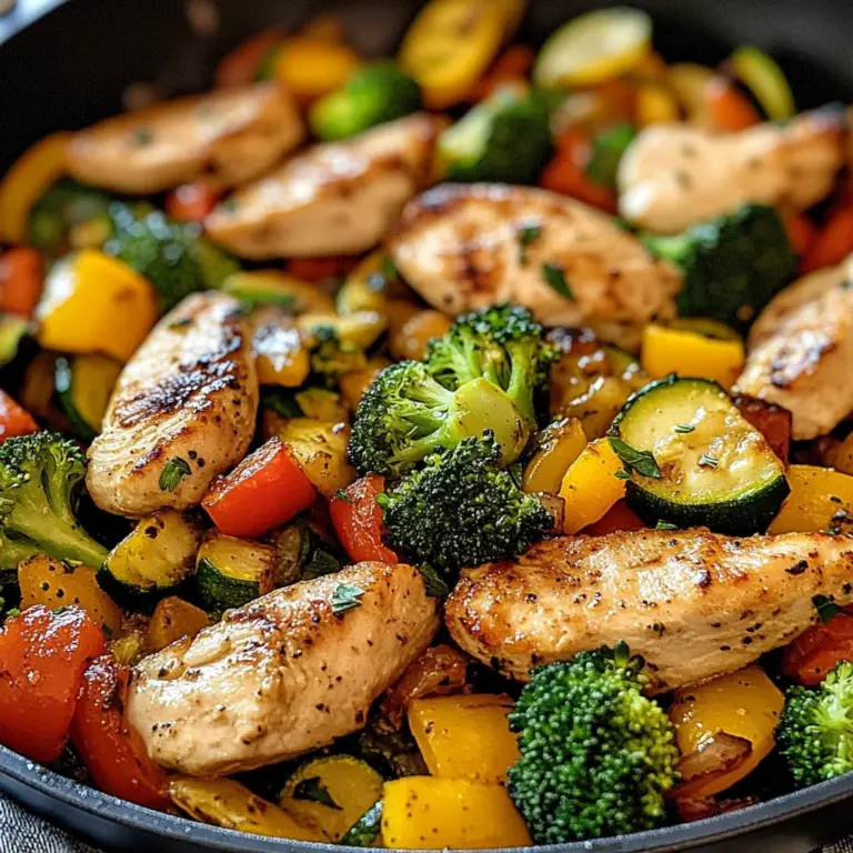 Healthy Chicken and Vegetables Skillet