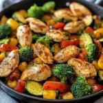 Healthy Chicken and Vegetables Skillet