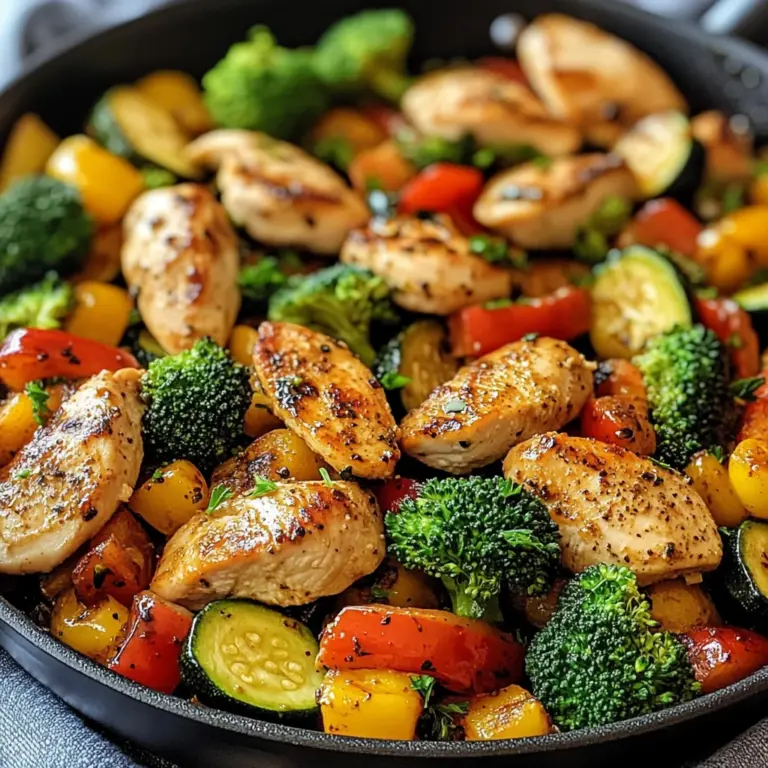 Healthy Chicken and Vegetables Skillet