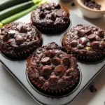 Healthy & Moist Chocolate Zucchini Muffins