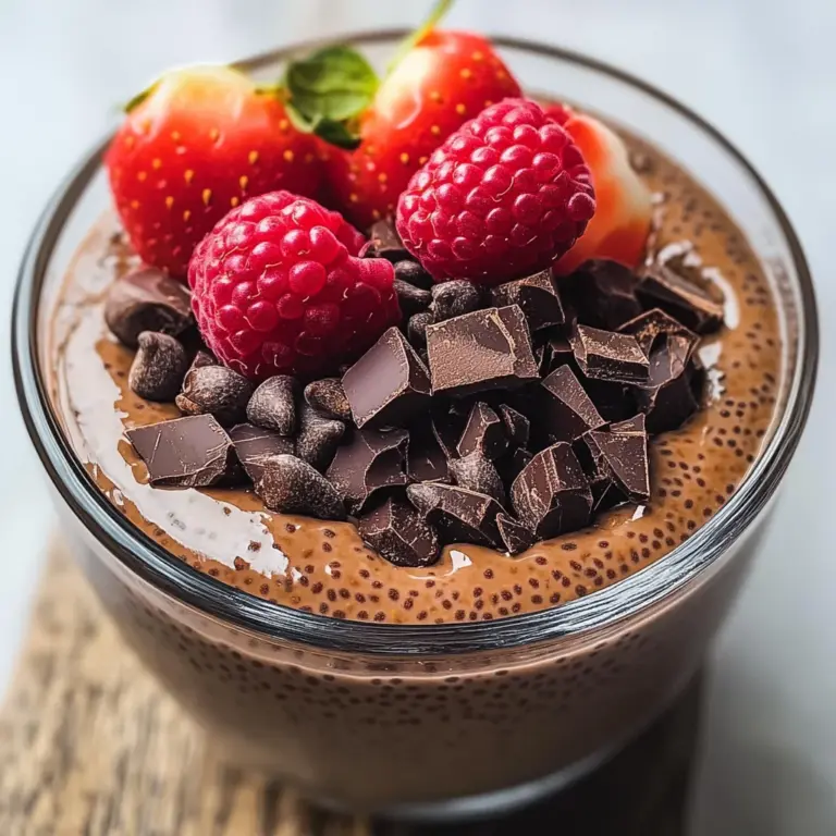 High-Protein Chocolate Chia Pudding