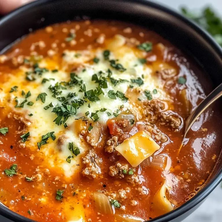 Keto Lasagna Soup