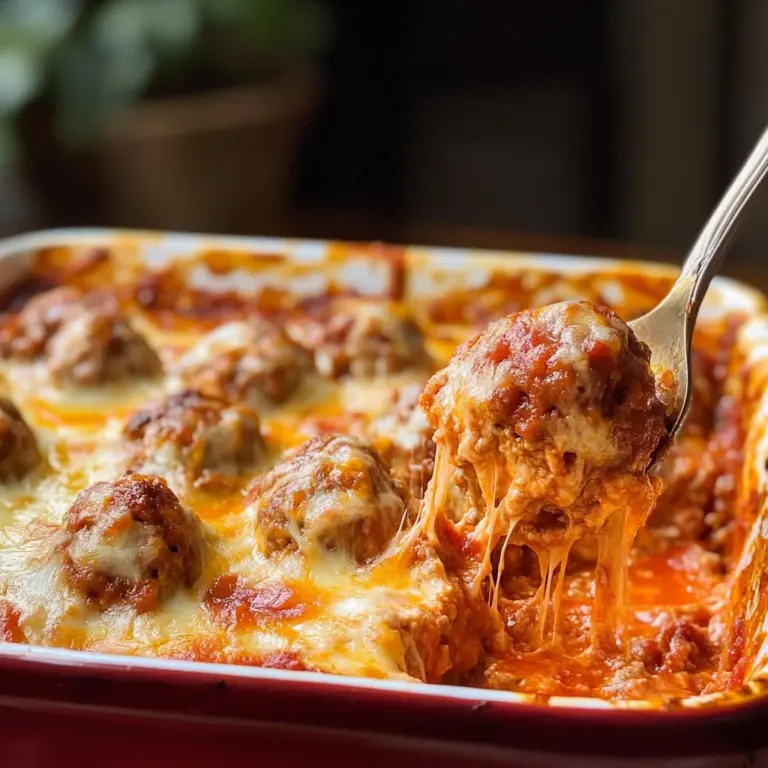 Keto Meatball Casserole
