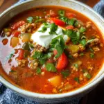 Keto stuffed pepper soup