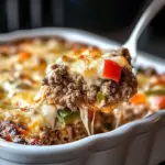 Low Carb Philly Cheesesteak Casserole