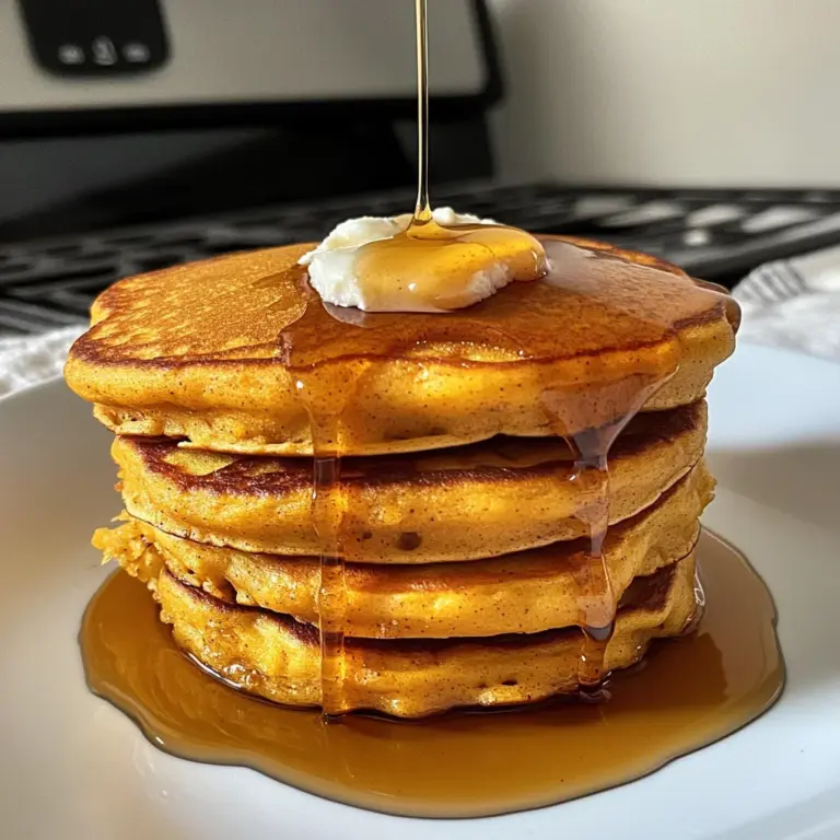 Pumpkin Cottage Cheese Pancakes
