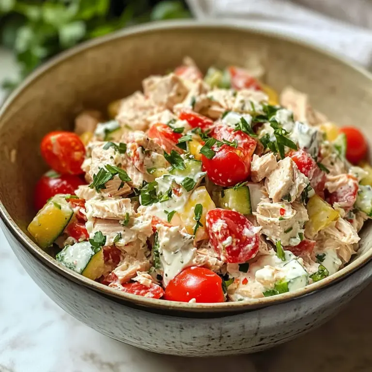 Quick Mediterranean Tuna Salad with No Mayo (Healthy)