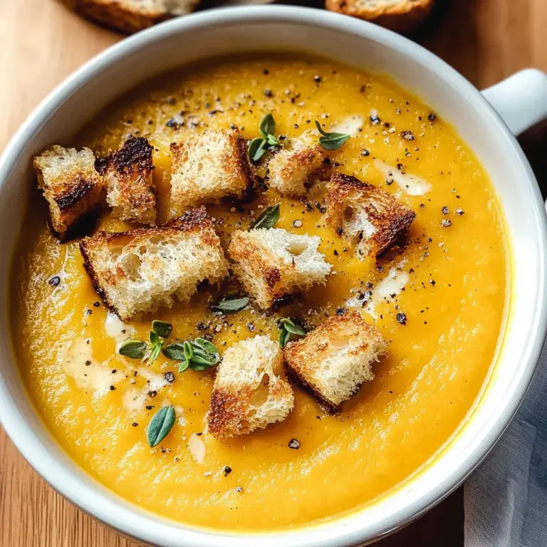 Roasted Butternut Squash Soup Recipe