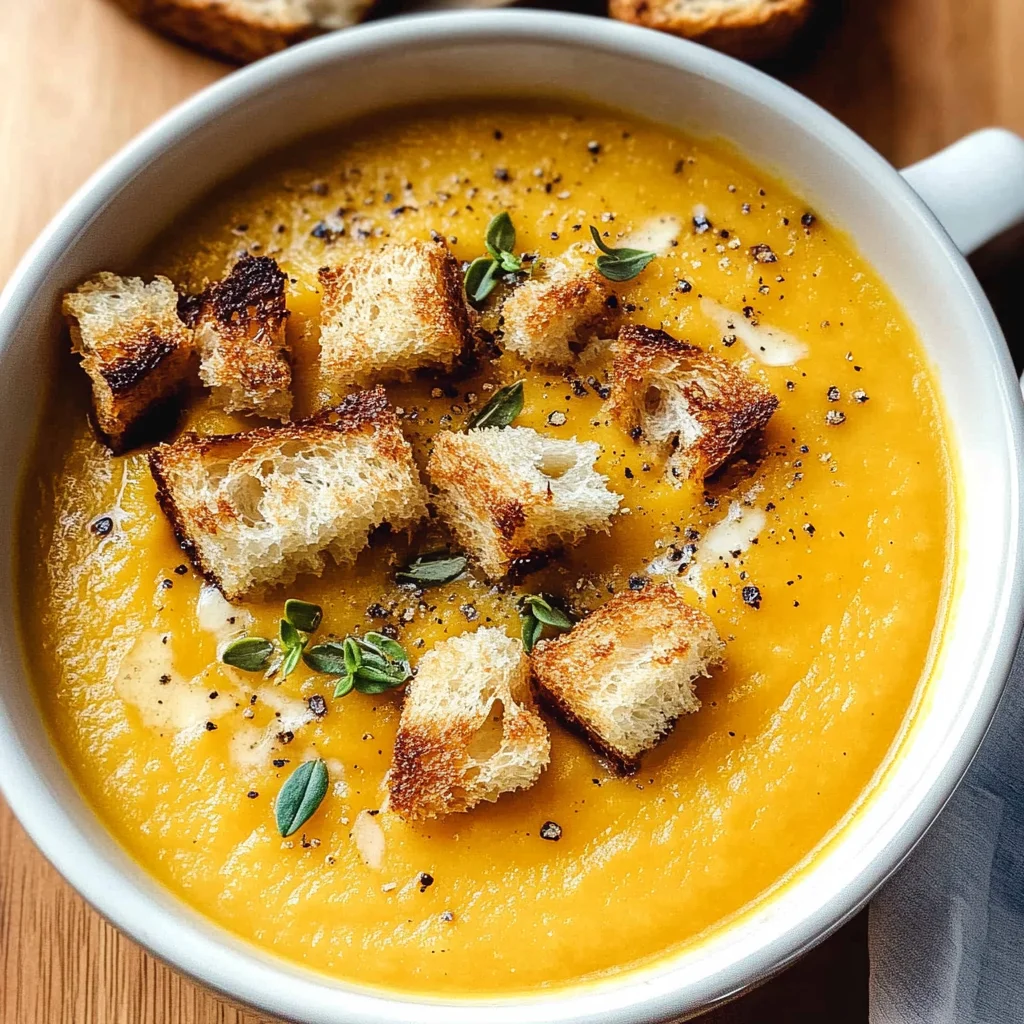 Roasted Butternut Squash Soup Recipe