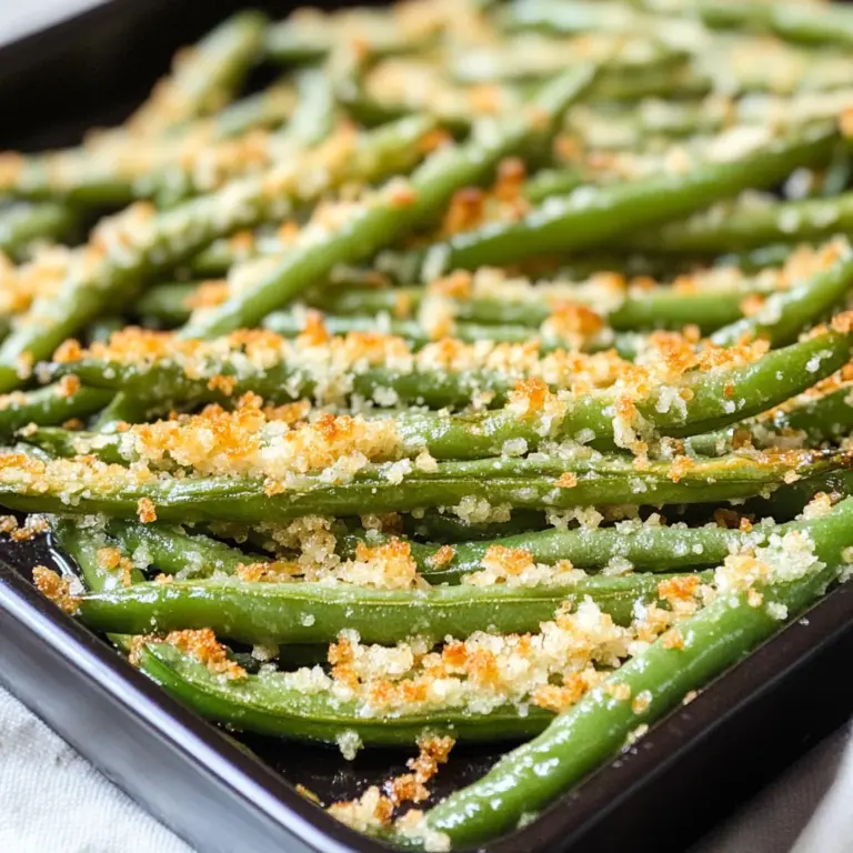 Roasted Parmesan Green Beans