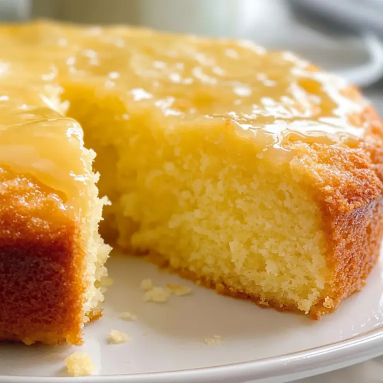 3-Ingredient Weight Watchers Lemon Cake