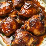 Caramelized BBQ Chicken Thighs in the Oven
