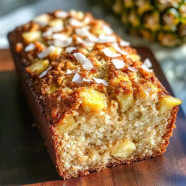 Coconut Pineapple Banana Bread - A Taste of Hawaii