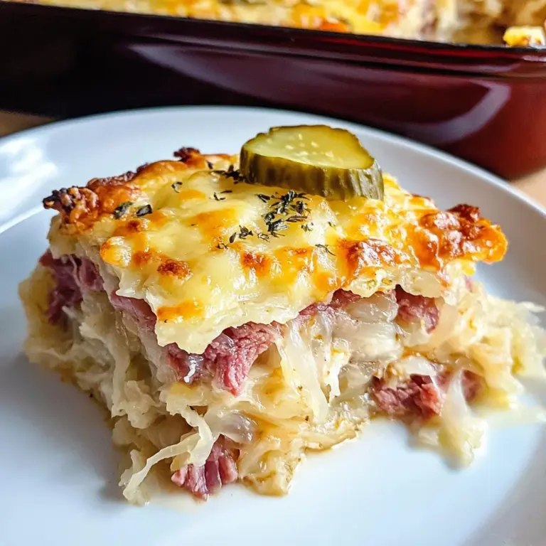 Easy Keto Reuben Casserole