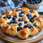 Fluffy Cottage Cheese Blueberry Cloud Bread