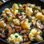 Garlic Cauliflower Mushroom Skillet: Quick & Delicious Dish