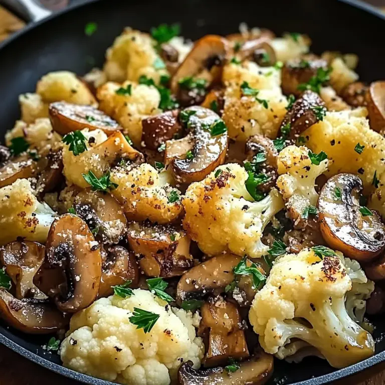 Garlic Cauliflower Mushroom Skillet: Quick & Delicious Dish