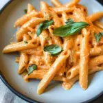 HIGH-PROTEIN CREAMY ROASTED RED PEPPER PASTA