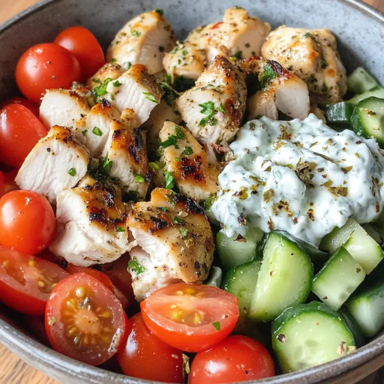 Low Carb Greek Chicken Bowls