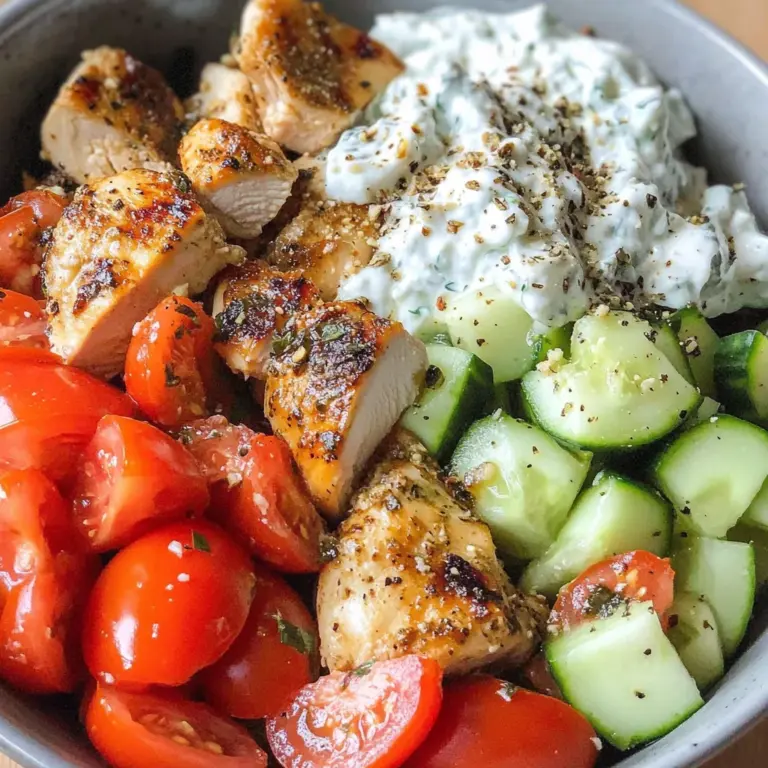 Low Carb Greek Chicken Bowls
