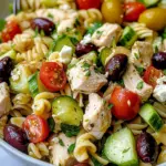 Mediterranean Chicken Pasta Salad