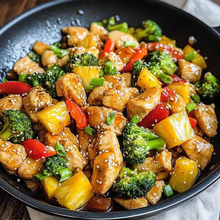 One Pan Pineapple Chicken Teriyaki Stir Fry {30 Minutes}