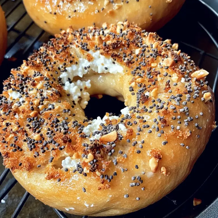 Protein Bagels with Cottage Cheese
