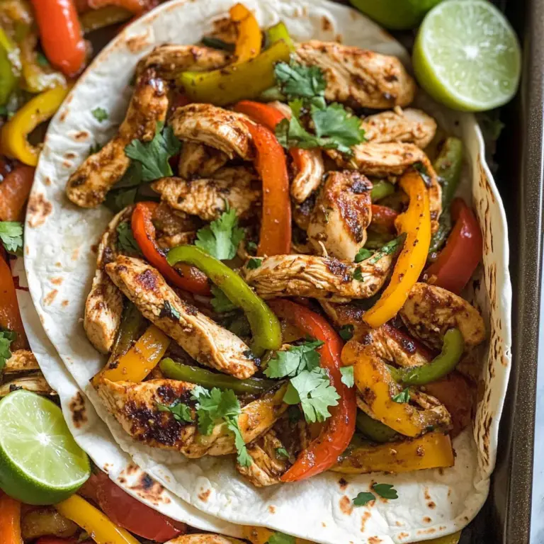 Sheet Pan Chicken Fajitas