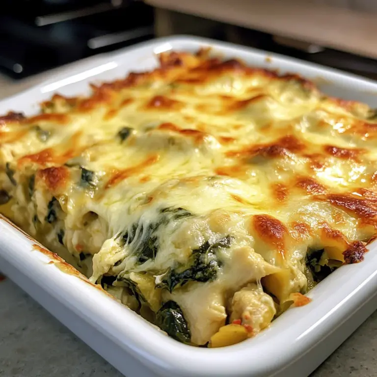 Spinach Artichoke Chicken Casserole (Keto)