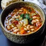 Vegan Serbian White Bean Soup (Pasulj)