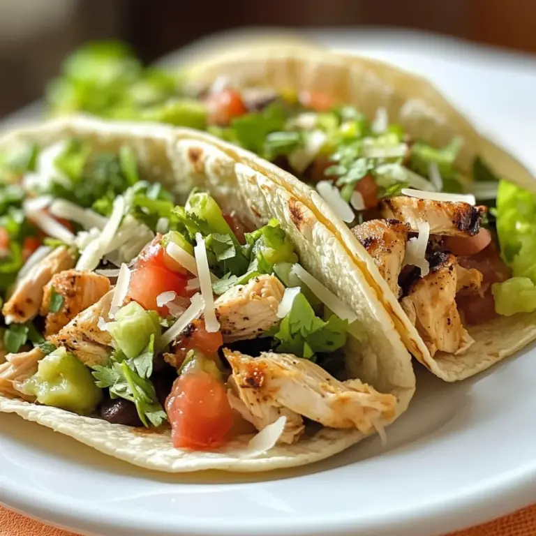 Weight Watchers Lime Chicken Tacos