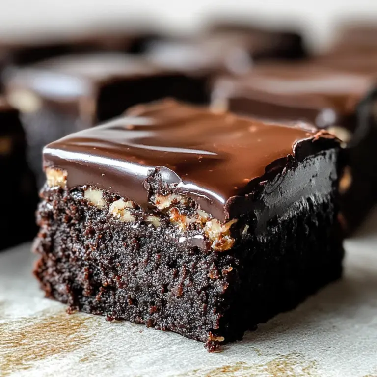5-Ingredient No-Bake Chocolate Covered Brownies