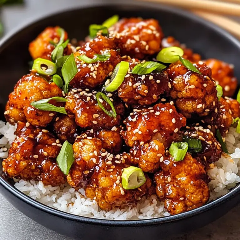 Air-Fried Korean Chili Cauliflower (Gochujang)