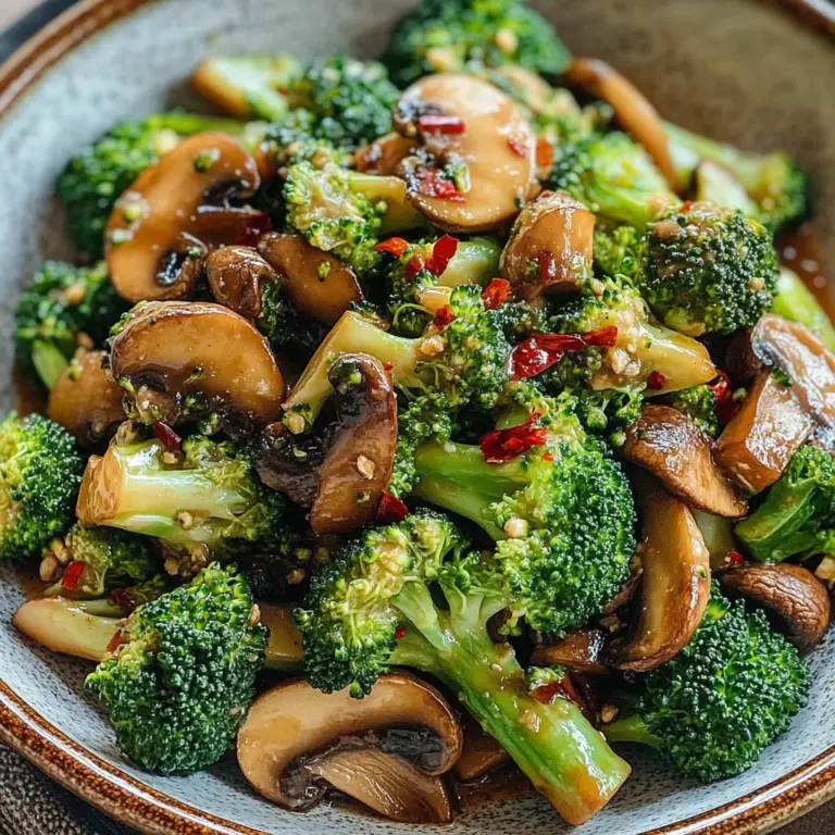 Broccoli and Mushroom Stir Fry