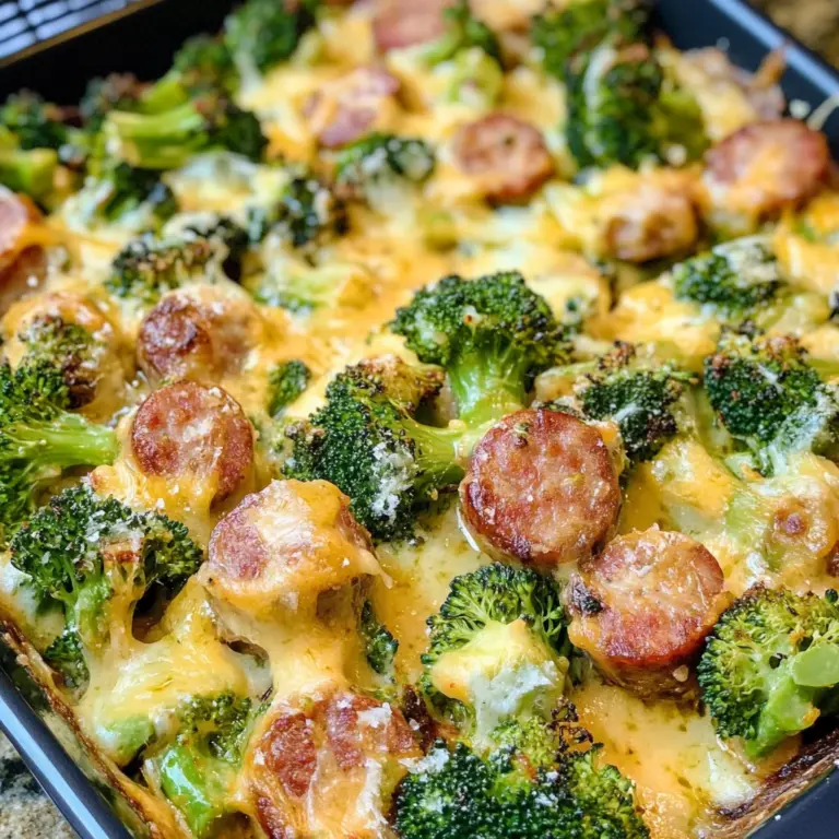 Cheesy Broccoli & Sausage Casserole